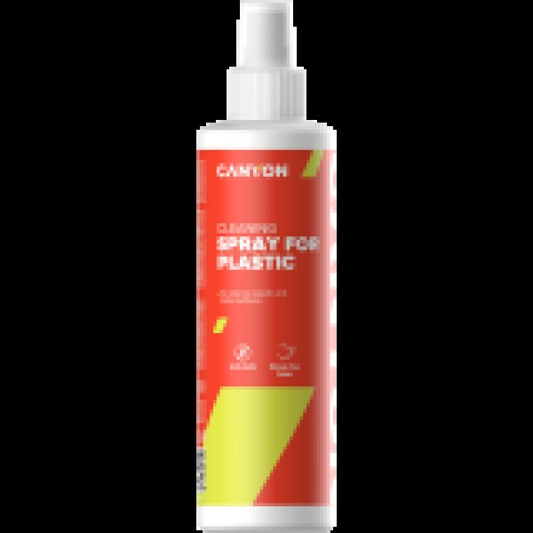 CANYON Plastic Cleaning Spray for external plastic and metal surfaces of computers, telephones, fax machines and other office equipment, 250ml, 58x58x195mm, 0.277kg
