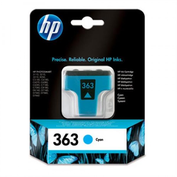 Cartridge HP Inkjet No 363 Cyan