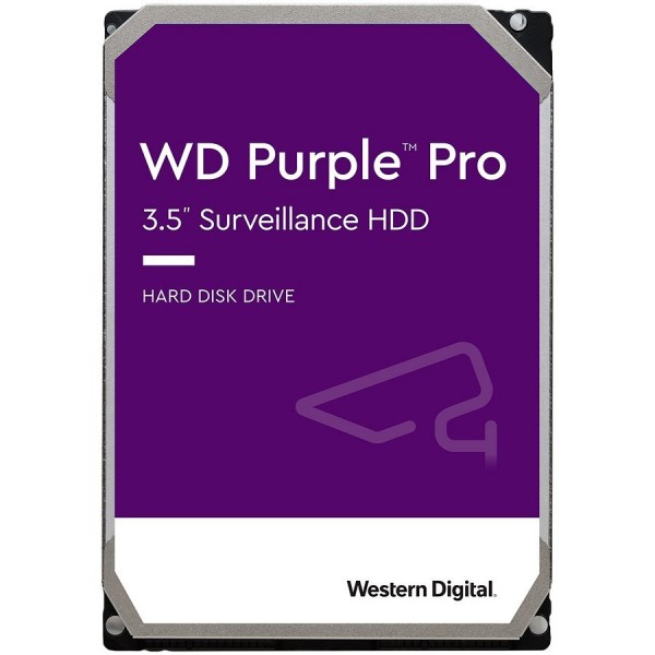 HDD Video Surveillance WD Purple Pro CMR (3.5'', 18TB, 512MB, 7200 RPM, SATA 6Gbps, 550TB/year)