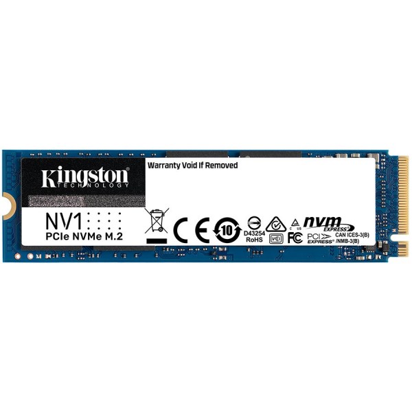 Kingston 500GB NV1 M.2 2280 NVMe SSD, up to 2100/1700MB/s, EAN: 740617316841