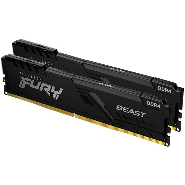 KINGSTON DRAM 32GB 3600MHz DDR4 CL18 DIMM (Kit of 2) FURY Beast Black EAN: 740617319743