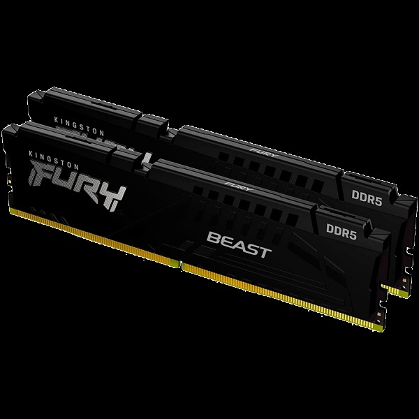 KINGSTON DRAM 32GB 4800MHz DDR5 CL38 DIMM (Kit of 2) FURY Beast Black EAN: 740617324365