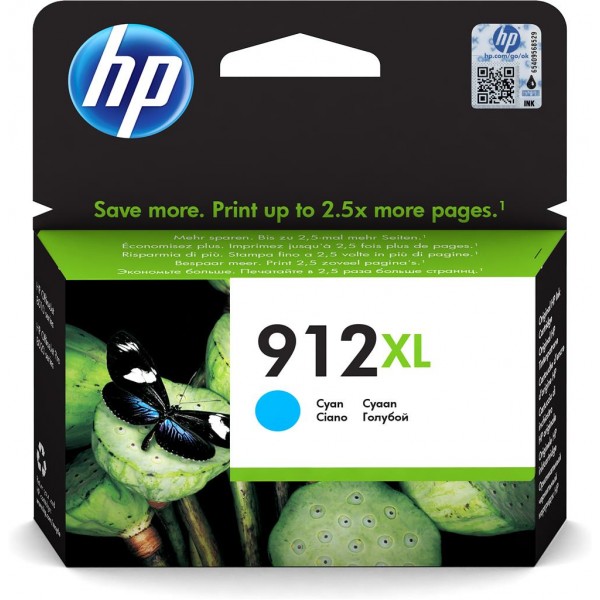 Cartridge HP Inkjet No 912XL High Yield Yellow (825p)