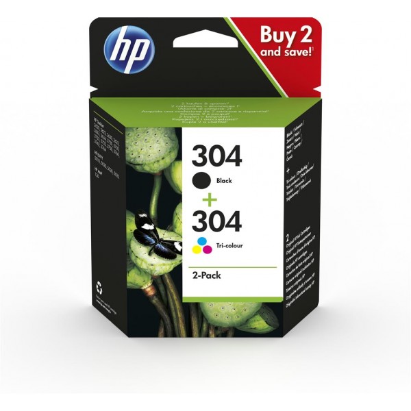 HP 304 Original Black,Cyan,Magenta,Yellow Multipack 2 pc(s)