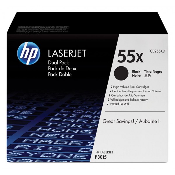 HP 55X Original Black 2 pc(s)