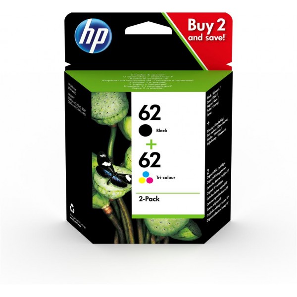 HP 62 Original High (XL) Yield Black, Cyan, Magenta, Yellow