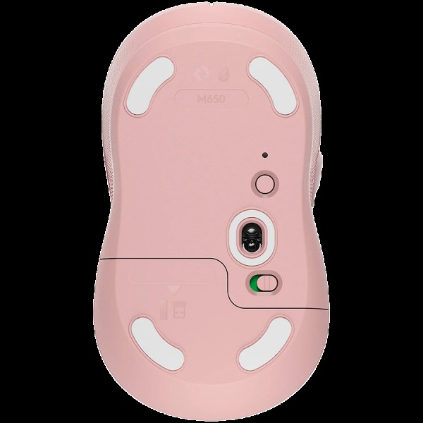 LOGITECH Signature M650 L Wireless Mouse - ROSE - BT - EMEA - M650 L