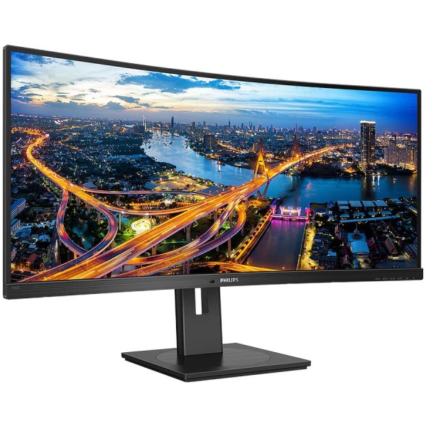 Monitor 34'' Philips 346B1C/00 Black VA, 21:9, 3440x1440, 100Hz, 5ms, 300 cd/m2, 3000:1, HDMI, DP, USB-C, USBHub, 5Wx2, vesa