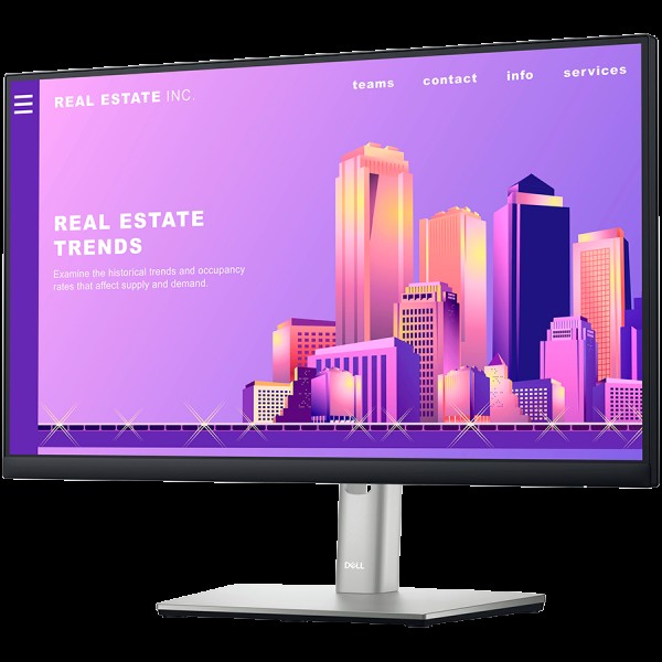 Monitor LED Dell Professional P2222H 21.5” 1920x1080 IPS Antiglare 16:9, 1000:1, 250 cd/m2, 8ms/5ms, 178/178, DP, HDMI, VGA, USB 3.2 up stream, 4x USB 3.2 hub, Flicker-free, Tilt, Swivel, Pivot, Height Adjust