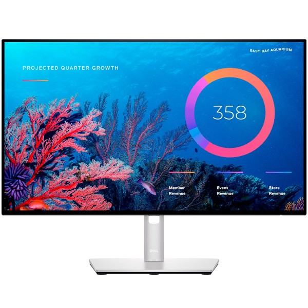 Monitor LED DELL UltraSharp U2422HE , 23.8'' 16:9, IPS LED backlit, AG, 3H coating, 1920x1080, 1000:1, 250 cd/m2, 5 ms, 178/178, HDMI, DP, DP-out, USB-C, USB 3.2 Hub, RJ-45, height, pivot, tilt ,swivel, VESA