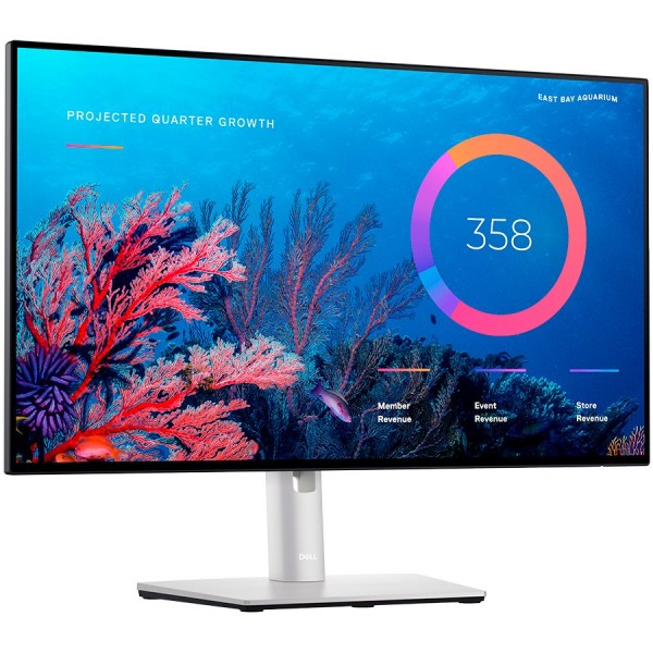 Monitor LED DELL UltraSharp U2422HE , 23.8'' 16:9, IPS LED backlit, AG, 3H coating, 1920x1080, 1000:1, 250 cd/m2, 5 ms, 178/178, HDMI, DP, DP-out, USB-C, USB 3.2 Hub, RJ-45, height, pivot, tilt ,swivel, VESA