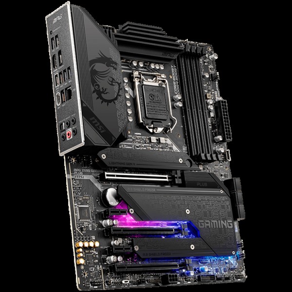 MSI MPG Z590 GAMING PLUS, ATX, Socket 1200, Dual Channel DDR4 5333(OC)MHz, 3x PCIe x16 slots, 3x M.2 slots, 1x HDMI, 1x DP, 6x USB 3.2, 4x USB 2.0, Type-C, 7.1 HD Audio, 2.5Gbps LAN