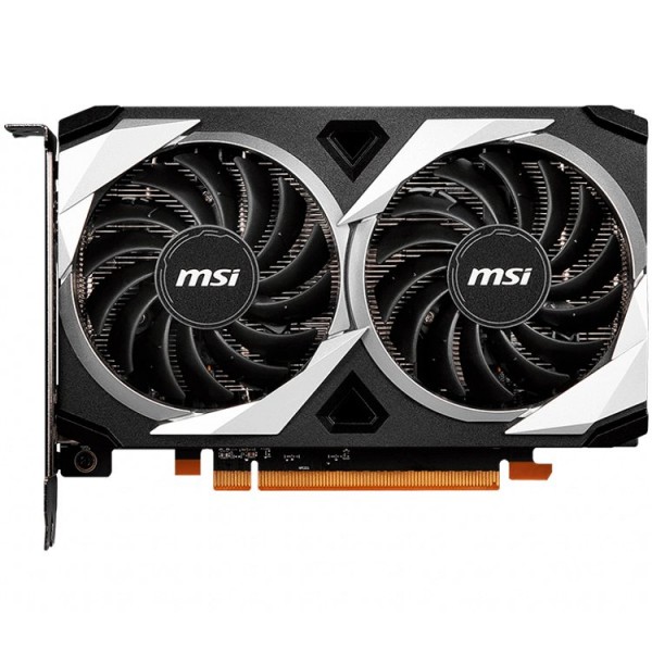 MSI Video Card AMD Radeon RX 6500 XT MECH 2X 4G OC, 4GB GDDR6, 64bit, 18000 MHz Effective Memory Clock, Boost: 2825 MHz, 1024 Cores, 1x DP, 1x HDMI, 400W Recommended PSU, 3Y