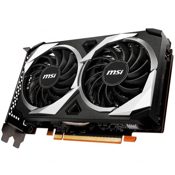 MSI Video Card AMD Radeon RX 6500 XT MECH 2X 4G OC, 4GB GDDR6, 64bit, 18000 MHz Effective Memory Clock, Boost: 2825 MHz, 1024 Cores, 1x DP, 1x HDMI, 400W Recommended PSU, 3Y