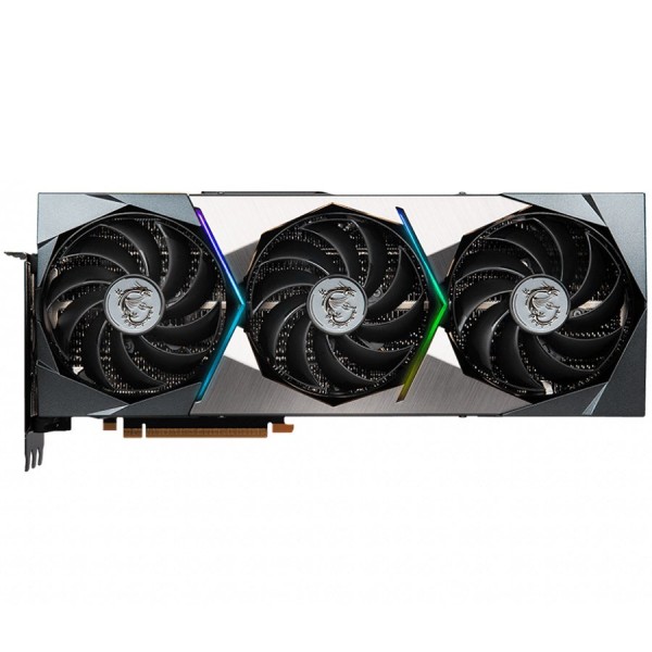 MSI Video Card Nvidia GeForce RTX 3090 Ti SUPRIM X 24G, 24GB GDDR6X, 384-bit, 936 GB/s, 21000 MHz Effective Memory Clock, 1950 MHz Boost, 10752 CUDA Cores, PCIe 4.0, 3x DP, HDMI, RAY TRACING, Triple Fan, 850W Recommended PSU, Aluminum Backplate, 3Y