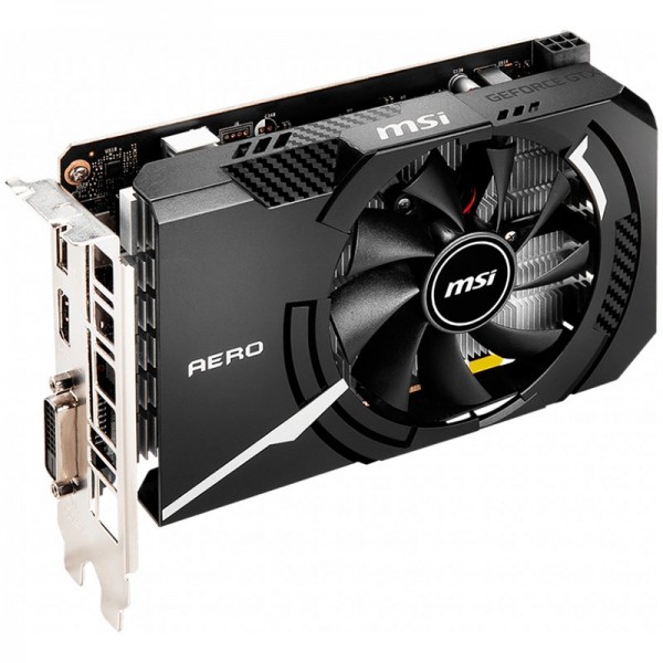 MSI Video Card Nvidia GTX 1650 D6 AERO ITX OCV1 (GTX1650, 4GB, GDDR6, 128bit, HDMI, DP, DVI-D)