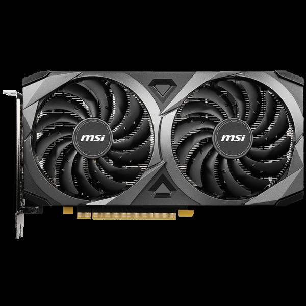 MSI Video Card Nvidia RTX 3060 Ti VENTUS 2X 8G OCV1 LHR, 8GB GDDR6, 256-bit, 448.0 GB/s, 14000 MHz Effective Memory Clock, Boost: 1695 MHz, 4864 CUDA Cores, PCIe 4.0, 3x DP 1.4a, HDMI 2.1, RAY TRACING, Triple Fan, 600W Recommended PSU, LHR, 3Y