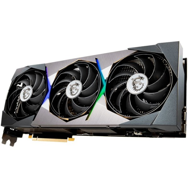 MSI Video Card Nvidia GeForce RTX 3080 Ti SUPRIM X 12G, 12GB GDDR6X, 384-bit, 912.4 GB/s, 19000 MHz Effective Memory Clock, Boost: 1830 MHz, 10240 CUDA Cores, PCIe 4.0, 3x DP 1.4, HDMI 2.1, RAY TRACING, Triple Fan, 850W Recommended PSU, Metal Backplate, 3