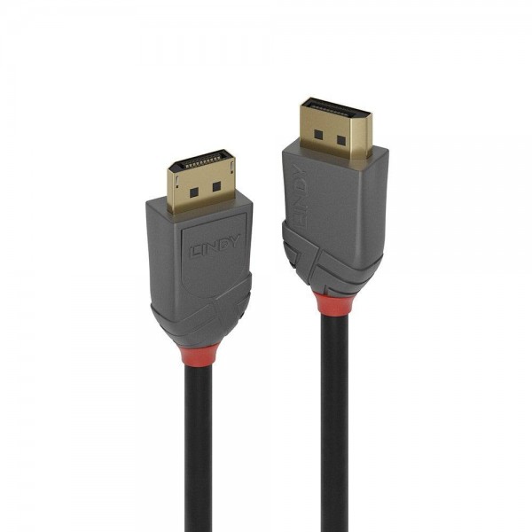Cablu Lindy 1m DisplayPort 1.4, Anthra