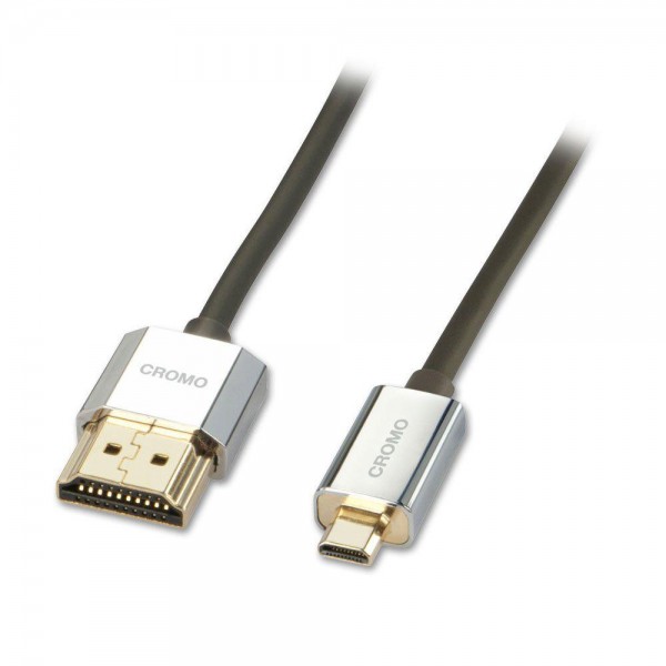 Cablu Lindy HDMI - mHDMI Cromo Slim 2m
