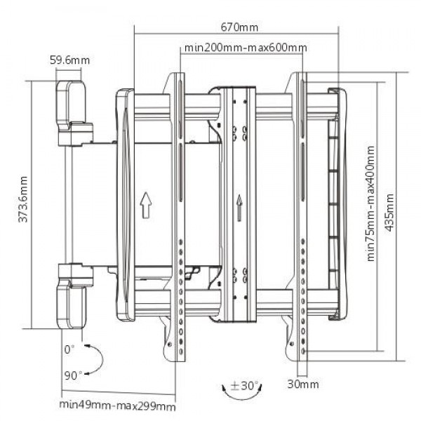 EL WALL TV MOUNT SERIOUX MTVS30 32