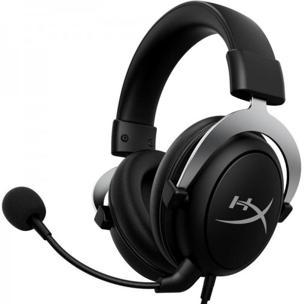 HP HEADPHONES HYPERX CLOUDX SILVER