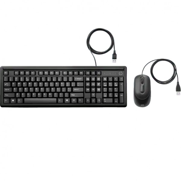 HP Kit Tast + Mouse Wired 160 USB BK