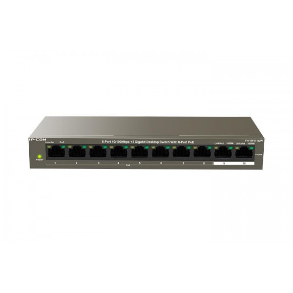 IP-COM 8-PORT POE SWITCH F1110P-8-102W