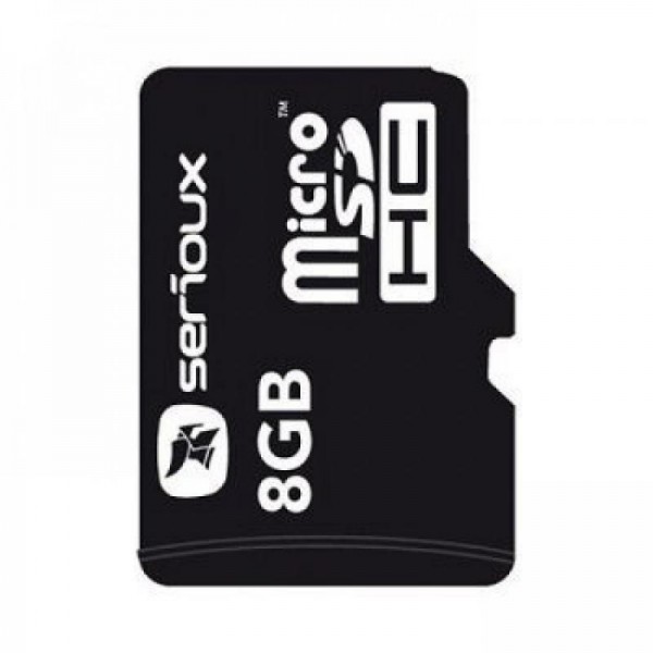 MICROSDHC 8GB SERIOUX CU ADAPTOR CL10