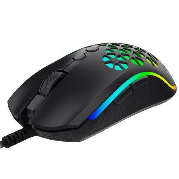 Mouse AQIRYS Polaris, cu fir, negru