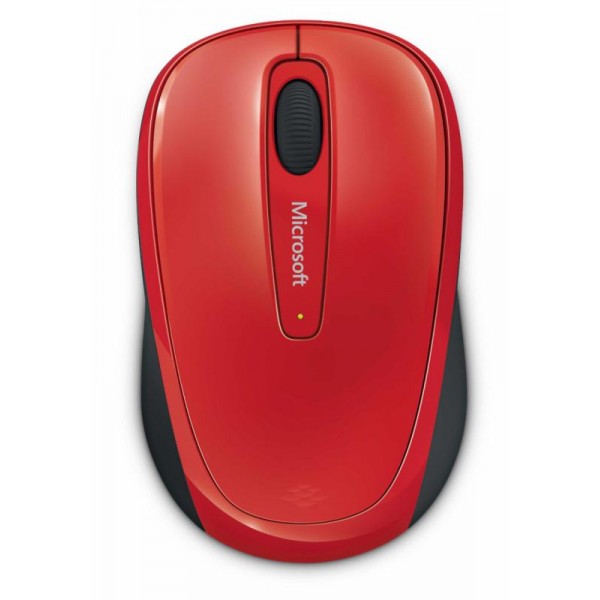 MOUSE MICROSOFT MOBILE 3500 FLAME RED