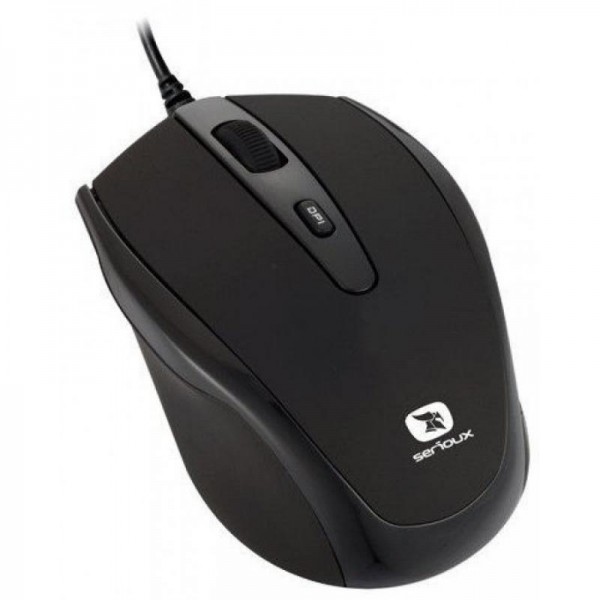 MOUSE SERIOUX PASTEL 3300 BLACK USB