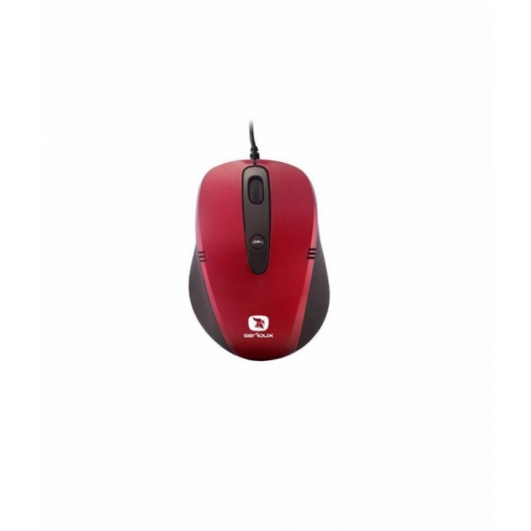 MOUSE SERIOUX PASTEL 3300 RED USB