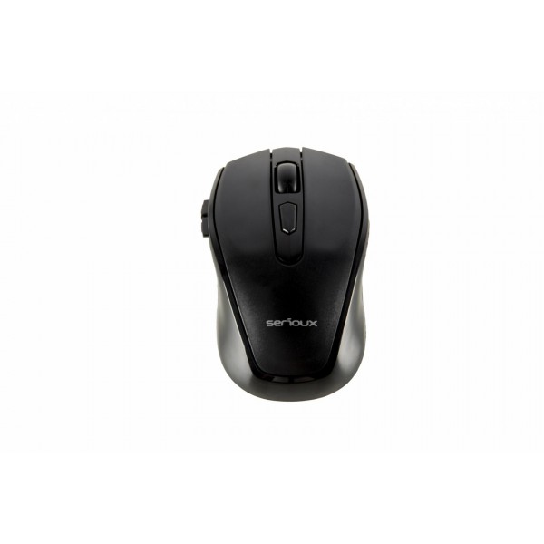 MOUSE SERIOUX PASTEL600 WR BLACK USB