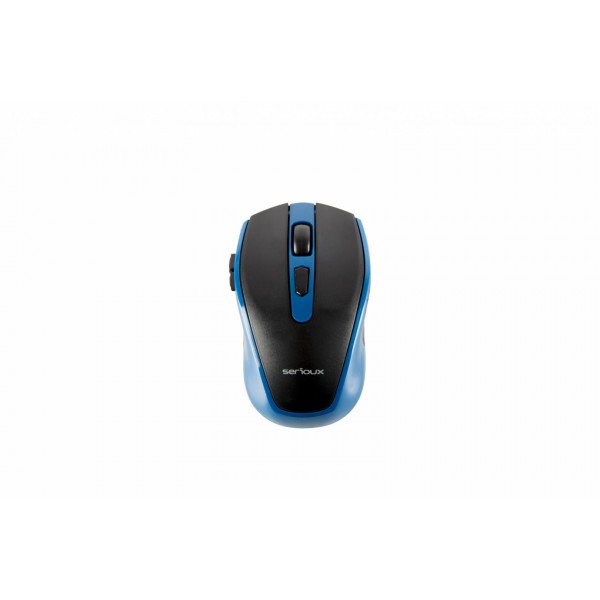 MOUSE SERIOUX PASTEL600 WR BLUE USB