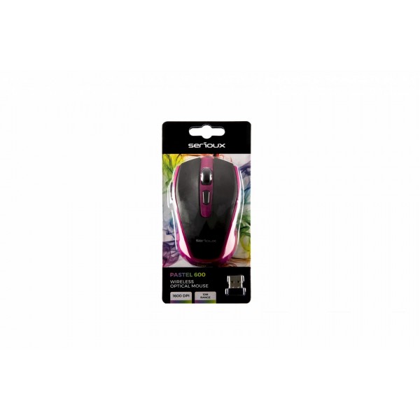 MOUSE SERIOUX PASTEL600 WR PURPLE USB