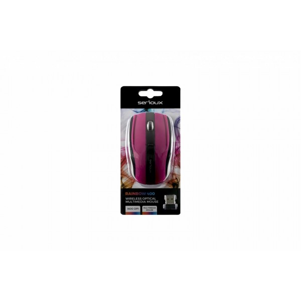 MOUSE SERIOUX RAINBOW400 WR PURPLE USB