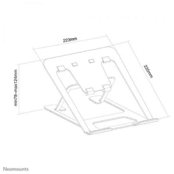 NM Newstar Foldable laptop stand Black