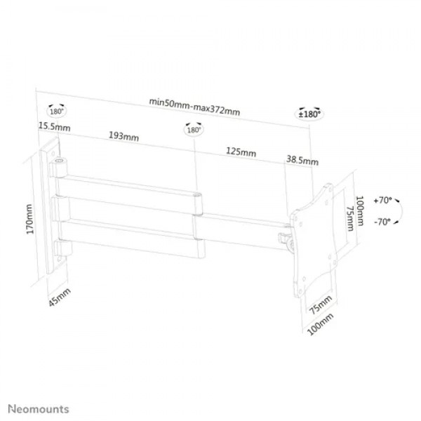 NM Screen TV Wall Mount Full Mot 10