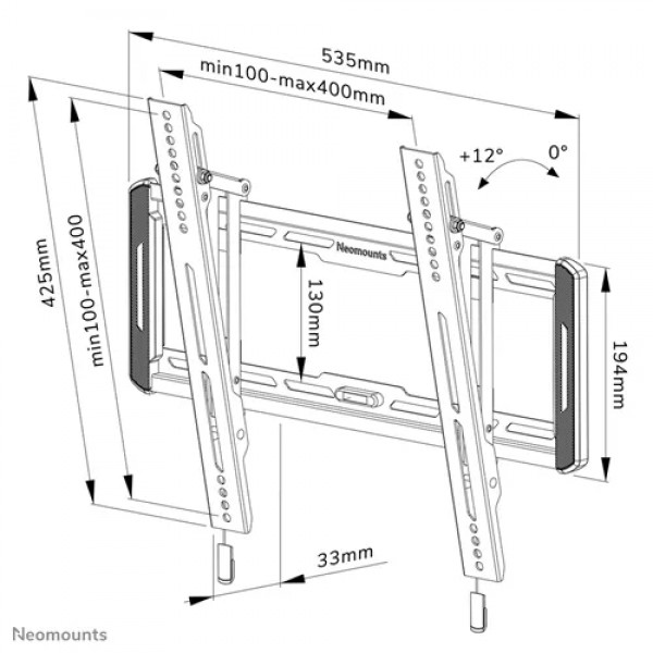 NM Screen TV Wall Mount Tilt 32