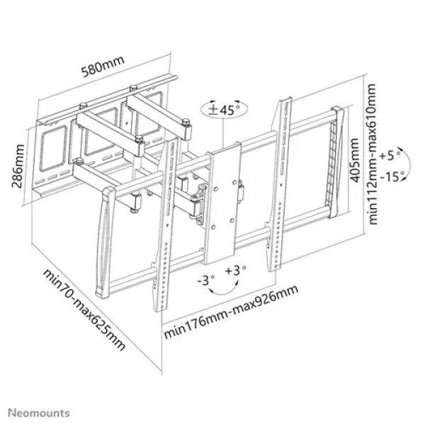 NM Screen TV Wall Mount TiltLFD 60