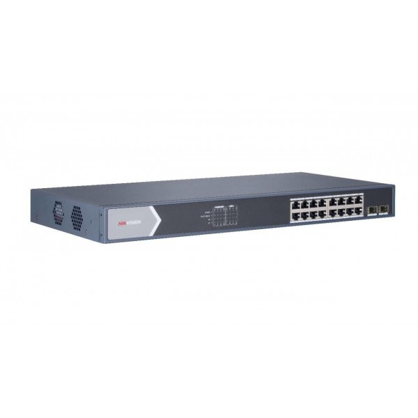 SWITCH 16PORT 2 UPLINK 125W UNMANAGED