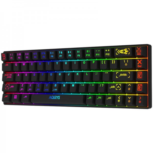 Tastatura AQIRYS Mira, wireless, neagra