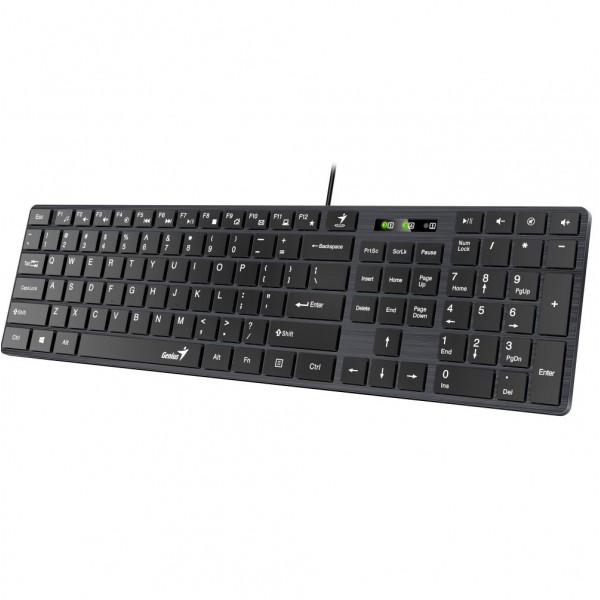 Tastatura Genius SlimStar 126 USB neagra