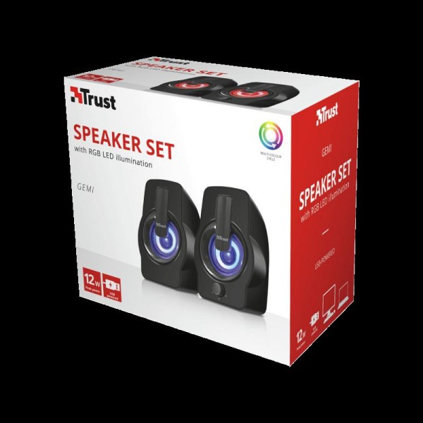 Trust Gemi RGB 2.0 Speaker Set - black