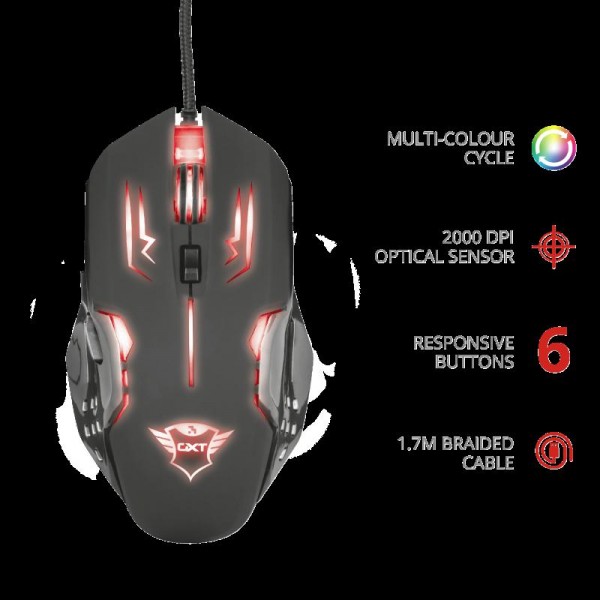 Trust GXT 108 Rava Illuminated Gam Mouse