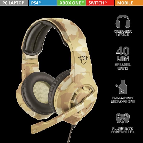 Trust GXT 310D Radius Gam Headset - Camo