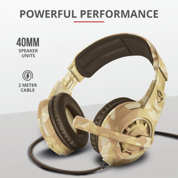 Trust GXT 310D Radius Gam Headset - Camo