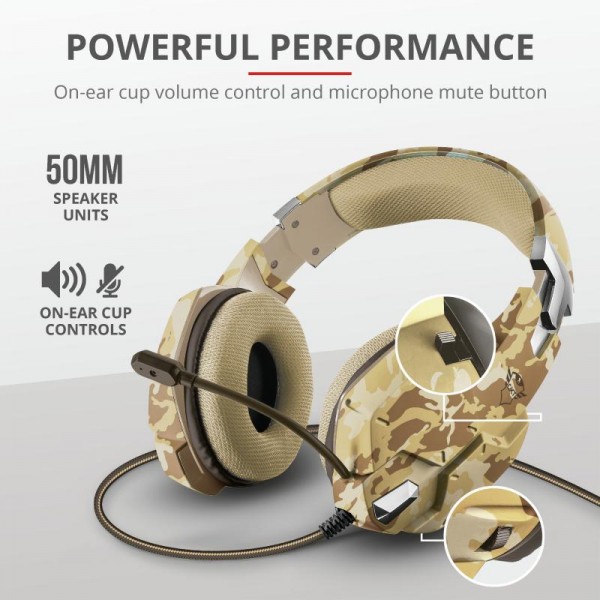 Trust GXT 322D Carus Gaming Headset dese