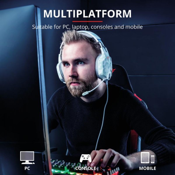 Trust GXT 322W Carus Gaming Headset alb